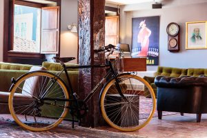 Bicycle for hire in The House of Sandeman